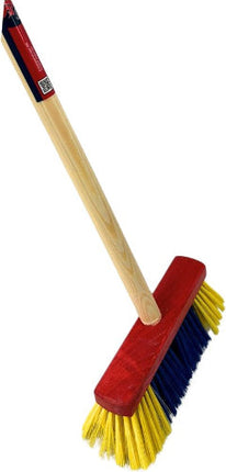 Synx Tools Kinderbezem Geel/blauw - Bezems - Buitenspeelgoed / Speelgoed - tuinierspeelgoed - Schepjes - Kinderen - Totale lengte 76cm