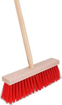 Synx Tools Balai dur rouge 30 cm - Manche de 130 cm inclus
