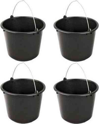 4 seaux ménagers robustes 12 litres Seau de chantier Seau de nettoyage