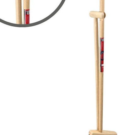 Balai doux, pelle et pelle à poussière avec long manche Kit de nettoyage - 97 cm - plumeau - Bois/métal - crin de cheval Balai de salle (30 cm) avec manche 120 cm - Kit combiné - Kit de nettoyage complet pour espaces intérieurs