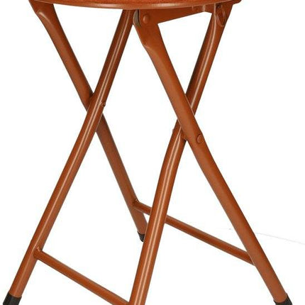Tabouret/chaise d'appoint - Pliable - Noir/bleu/marron/vert - Ribcord - D33 x H49 cm