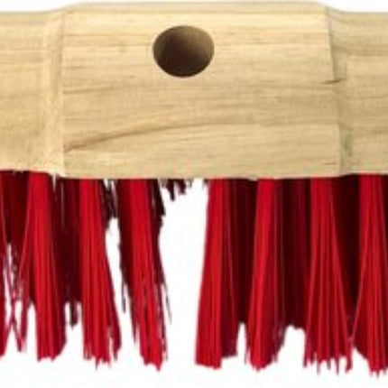 Gemeente bezem Nylon 45cm - bezems - buiten bezem -Harde haren/Veger - Ronde kop - Gemeentebezem - Zonder Steel