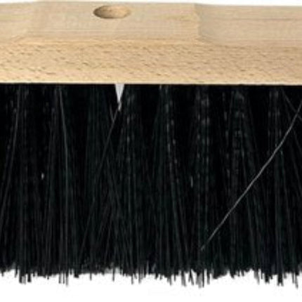 Nylon Straatbezem Zwart 40cm | Zonder steel | Bezems | Straatbezem