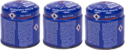 Camping - réchaud/cuisinière - 3x - recharge de gaz - cartouche - 190 grammes