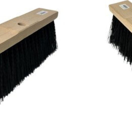 Nylon Straatbezem Zwart 40cm | Zonder steel | Bezems | Straatbezem