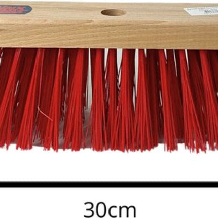 Nylon Straatbezem 30cm - Bezems|Zonder steel|Straatbezem Kunststof haren