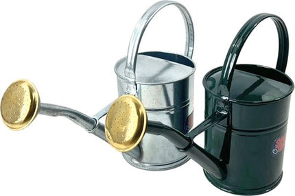 Groene en zilveren metalen gieters, 2 liter, Synx Tools