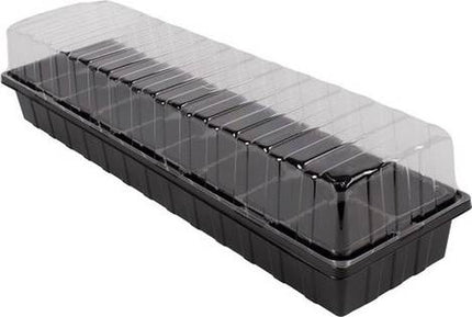 Synx Tools Bac à semis Appui de fenêtre Bac potager Noir