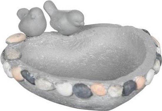 Bain d'oiseaux en forme de cœur - 24 x 24 x 11 cm