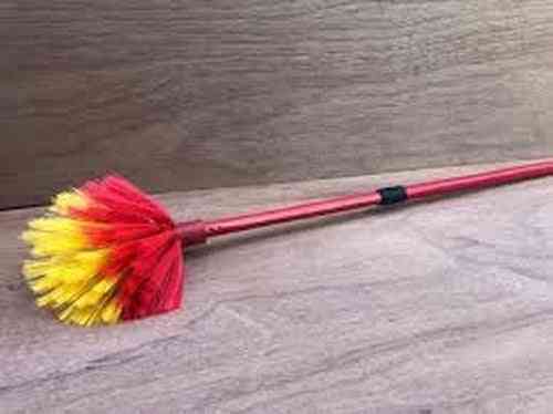 Synx Tools Balai télescopique 110/210 cm - Balai - Plumeaux - Nettoyage des toiles d'araignée - Plumeau - Balai télescopique