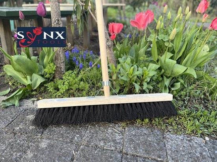 Synx Balai de ville - Colombo 60 cm - Fibres naturelles - Avec manche de 150 cm