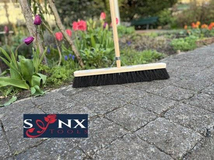 Synx Balai de ville - Colombo 60 cm - Fibres naturelles - Avec manche de 150 cm