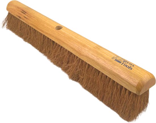 Synx Tools Balai de salle 60 cm Sans manche Poils de coco Poils doux