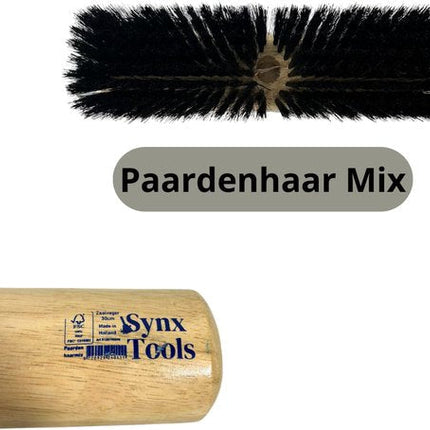 Zachte Bezem Los Paardenhaar | Zaalveger | 30-40-50-60-80-100 Cm Breed |Zaalbezem