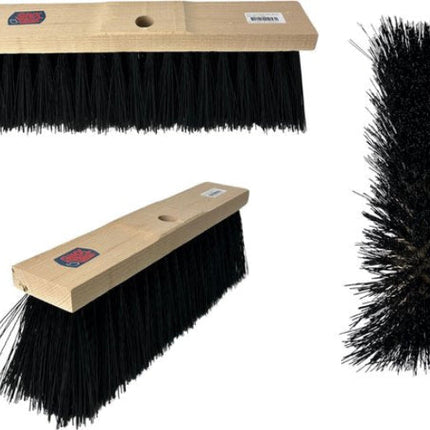 Nylon Straatbezem Zwart 40cm | Zonder steel | Bezems | Straatbezem