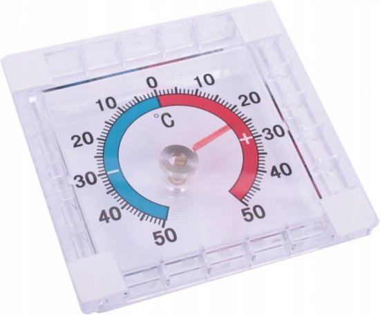 Zelfklevende raamthermometer Min/Max voor buitengebruik