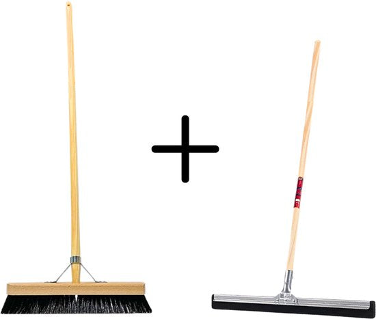 Synx Tools Paardenhaar 40cm + Vloertrekker 35cm met Steel 120cm