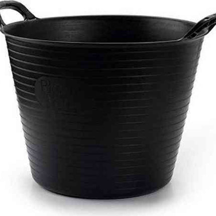 4 seaux/paniers à linge souples noirs 42 litres Paniers de rangement