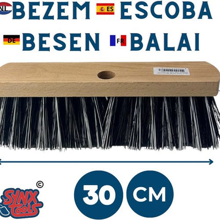 Old Dutchie bezem 29cm - Bezem|Zonder Steel|Buitenveger|natuurvezels - Straatbezem