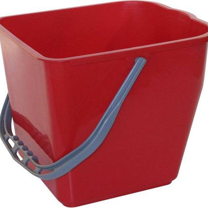 Synx Tools Seau rouge pour chariot de travail/chariot à balai 10 litres