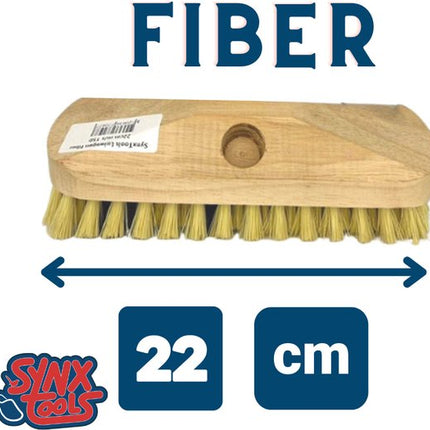 Synx Tools Balai à franges en fibre - Brosse à récurer - Sans manche