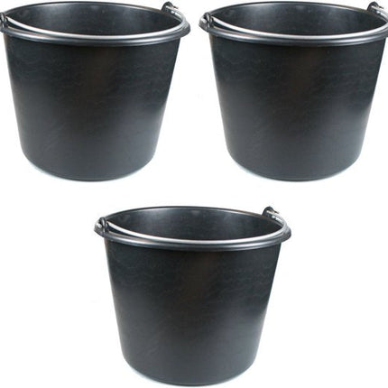 Seau de chantier 20 l, 3 unités | seau domestique - 20 litres - seaux