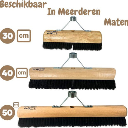 Balai d'intérieur sans manche 50 cm Balai de salle avec support pour manche - Balais séparés