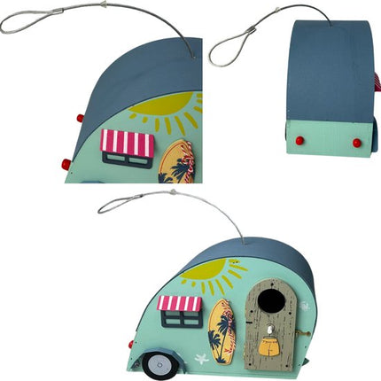 Zijaanzicht Synx Tools caravan vogelhuisje