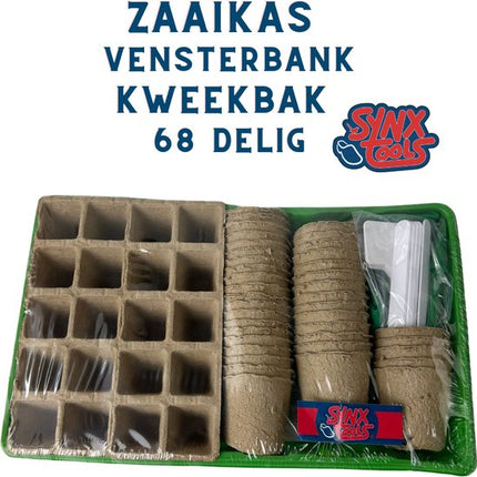 Zaaikas vensterbank kweekbak 68-delig van Synx Tools