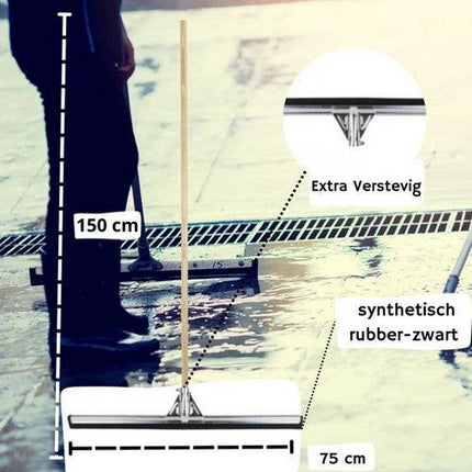 Raclette 75 cm avec manche 150 cm Synx Tools Raclette à eau - Raclette de nettoyage