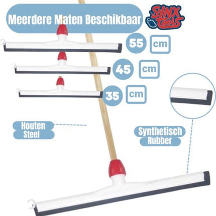 55cm Vloertrekker met steel 120 cm