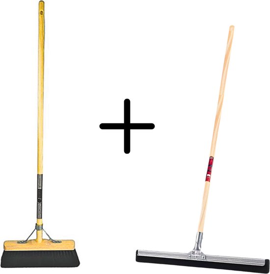 Synx Tools Paardenhaar 29cm + Vloertrekker 35cm met Steel 120cm