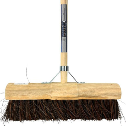 Prof Gemeente Bezem 45 cm incl. Steel 150 cm - Straatbezem / Stadsbezem - Harde natuurvezels - Tuinbezem