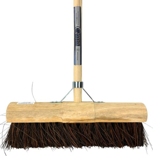 Prof Gemeente Bezem 45 cm incl. Steel 150 cm - Straatbezem / Stadsbezem - Harde natuurvezels - Tuinbezem