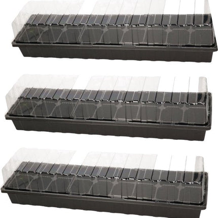 Synx Tools 3x zaaikas kweekbakken met transparante deksels