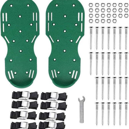 Onderdelen set voor gazonpriksandalen met gereedschap