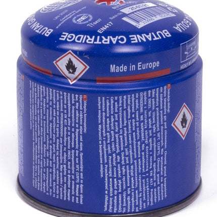 Réchaud de camping - plastique - bleu - 1 cartouche de gaz 190 grammes