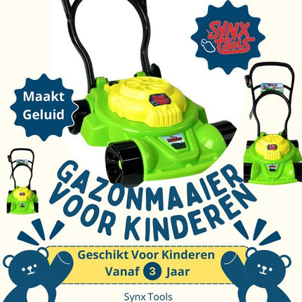 Synx Tools grasmaaier voor kinderen, geschikt vanaf 3 jaar