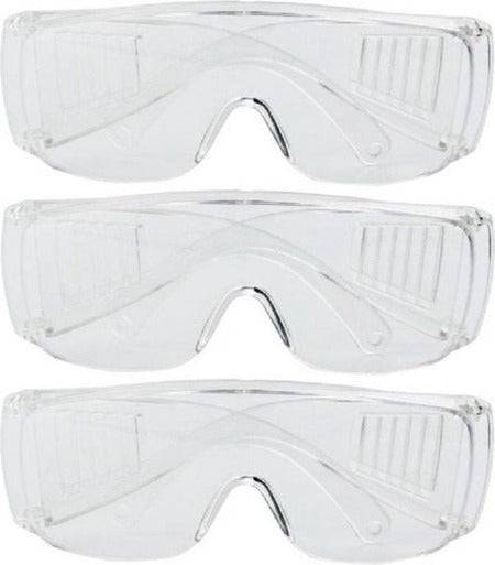 3x Lunettes de sécurité/Lunettes anti-feux d'artifice pour adultes - Lunettes de protection