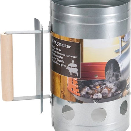 Hoge kwaliteit barbecue aansteker met houten handvat