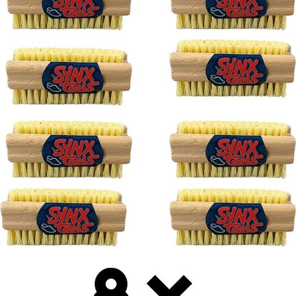 Synx Tools Nagelborstel hout set van 2 stuks - schrobborstels - nagel borstel - schrobbezem - nagelborstel hout - Voordeelverpakking