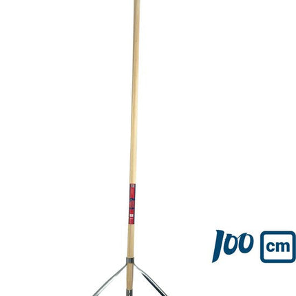 Synx Tools bezem Zaalveger 100cm Paardenhaar - Zachte bezem - Kamerveger - Bezemsteel - Veger schoonmaken - Bezems Binnen - Bezem zacht met Steel 150 cm