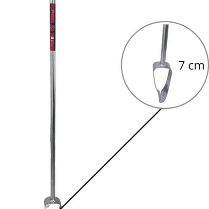 Grondboor 7 cm diameter, verzinkt, palenboor voor tuin