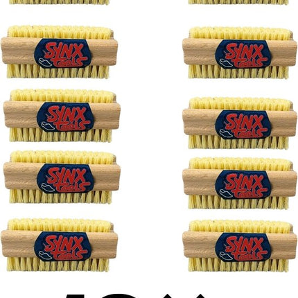 Synx Tools Nagelborstel hout set van 2 stuks - schrobborstels - nagel borstel - schrobbezem - nagelborstel hout - Voordeelverpakking