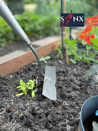 Synx Tools sarcloir 22 cm - sarcloir à pousser - désherbeur - manche 160 cm