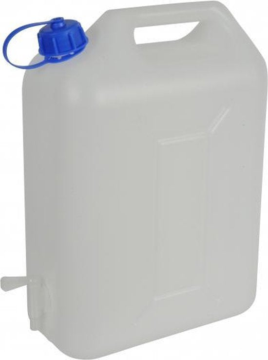 Jerrycan voor water met kraantje, 10 liter