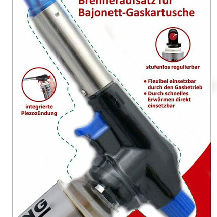 TronicXL branderopzetstuk met piëzo-ontsteking op verpakking