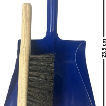 Synx Tools Kinderbezem Geel/blauw set 3 delig- Bezems - Buitenspeelgoed / Speelgoed - tuinierspeelgoed - Schepjes - Kinderen - Totale lengte 76cm