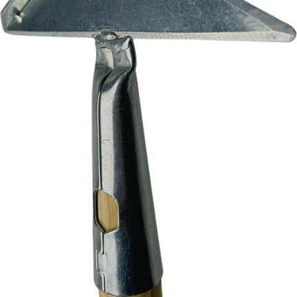 Detail van het metalen onkruidmes van Synx Tools