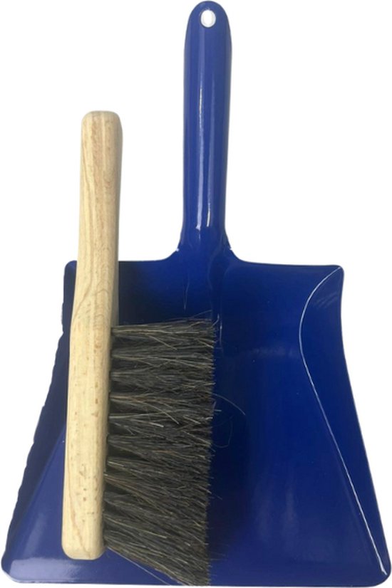 Synx Tools kinder stoffer en blik Blauw - Stoffer en blik - kinderbezem - stoffer en blik kinderen - bezems